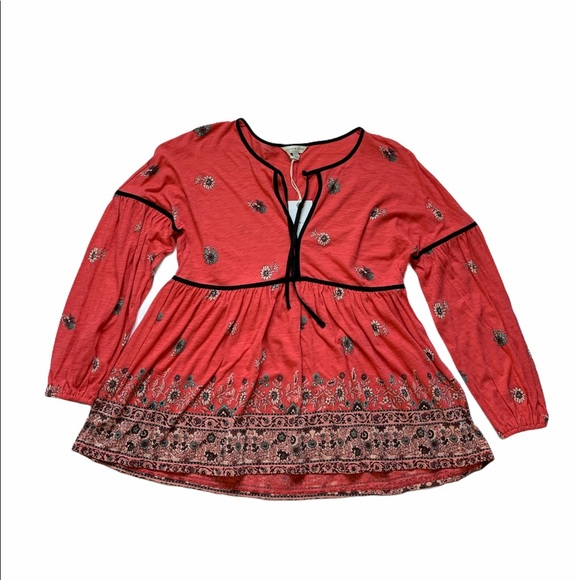 Lucky Brand Tops - NWT Lucky Brand floral peasant top size xs